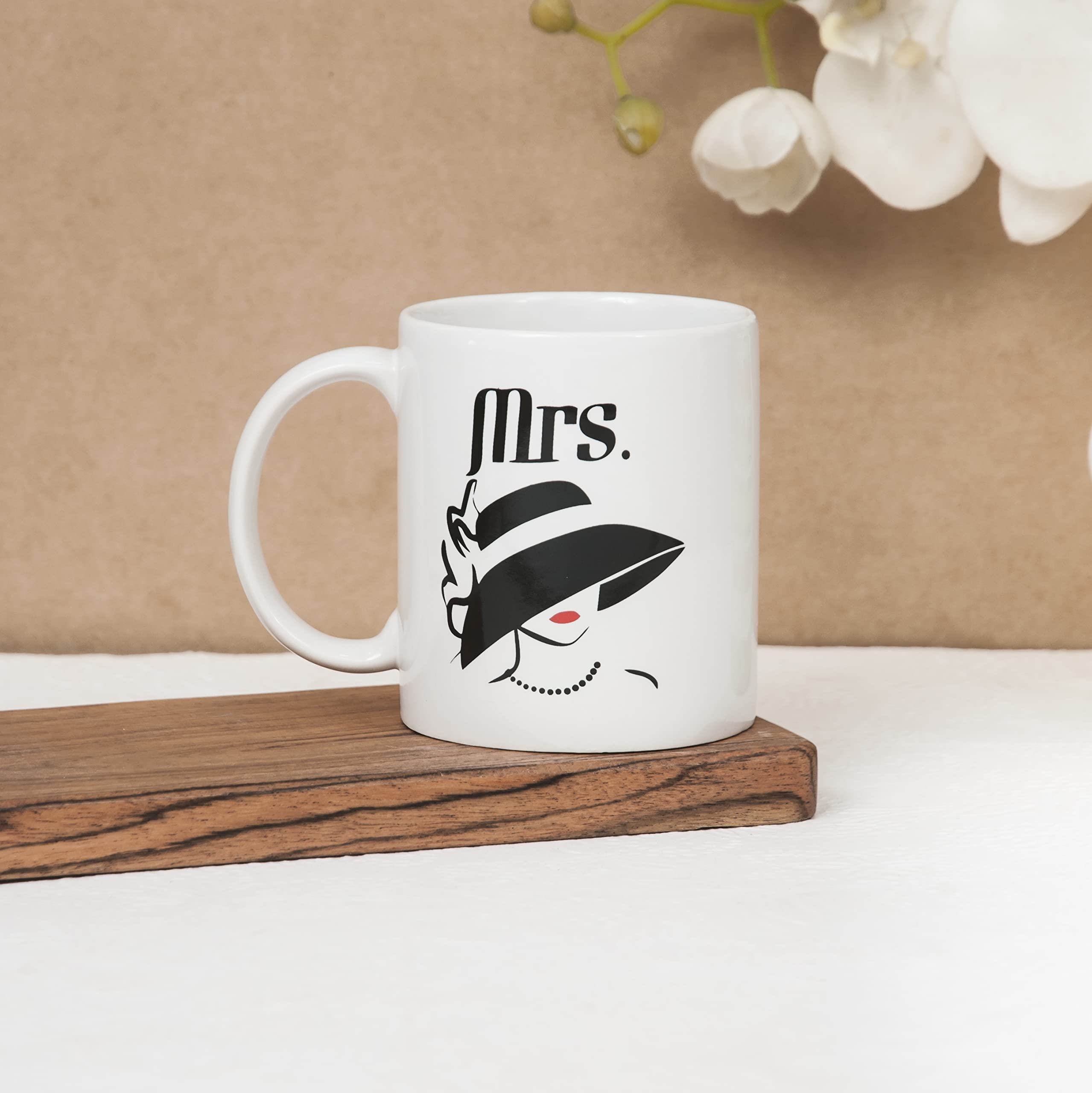 Clay Craft Ceramic Cc Mm1 Swiss Rez1 Microwave Safe Coffee Mug with Good Morning Quote, 300 ML