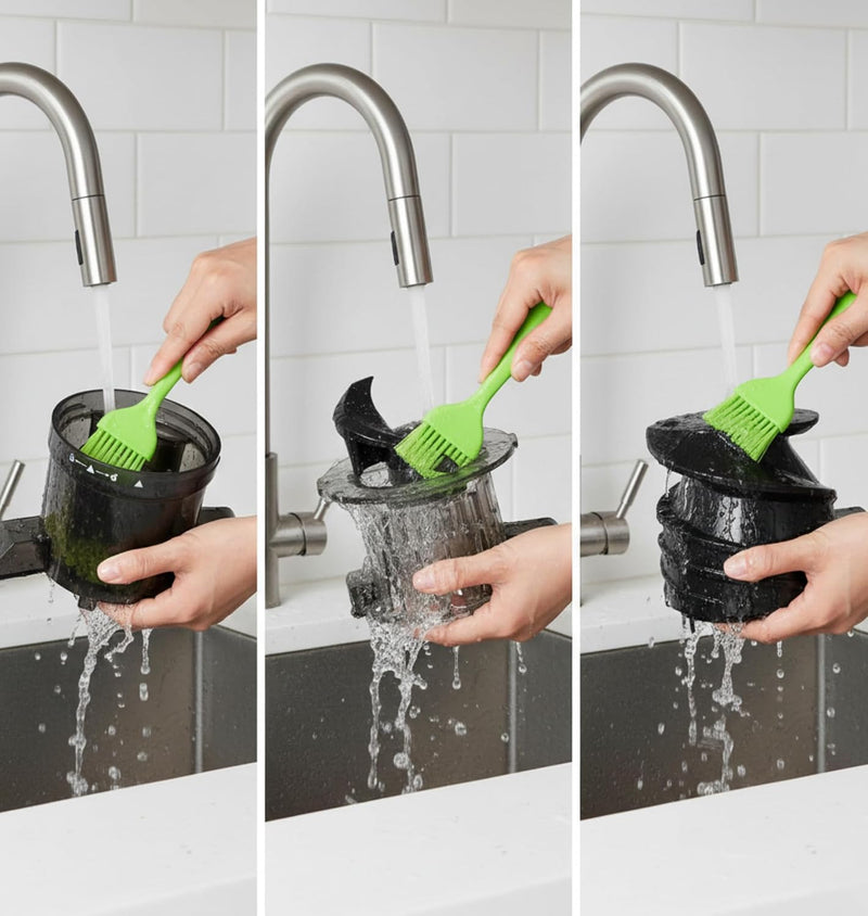 Brewine Cold Press Slow Juicer | 60 RPM High Nutrition Extraction | Wide Feeder | Reverse Function | Easy Clean Design | For Fruits & Vegetables