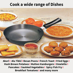 Hawkins Futura 20 cm Frying Pan, Hard Anodised Fry Pan, Small Frying Pan, Black (AF20)