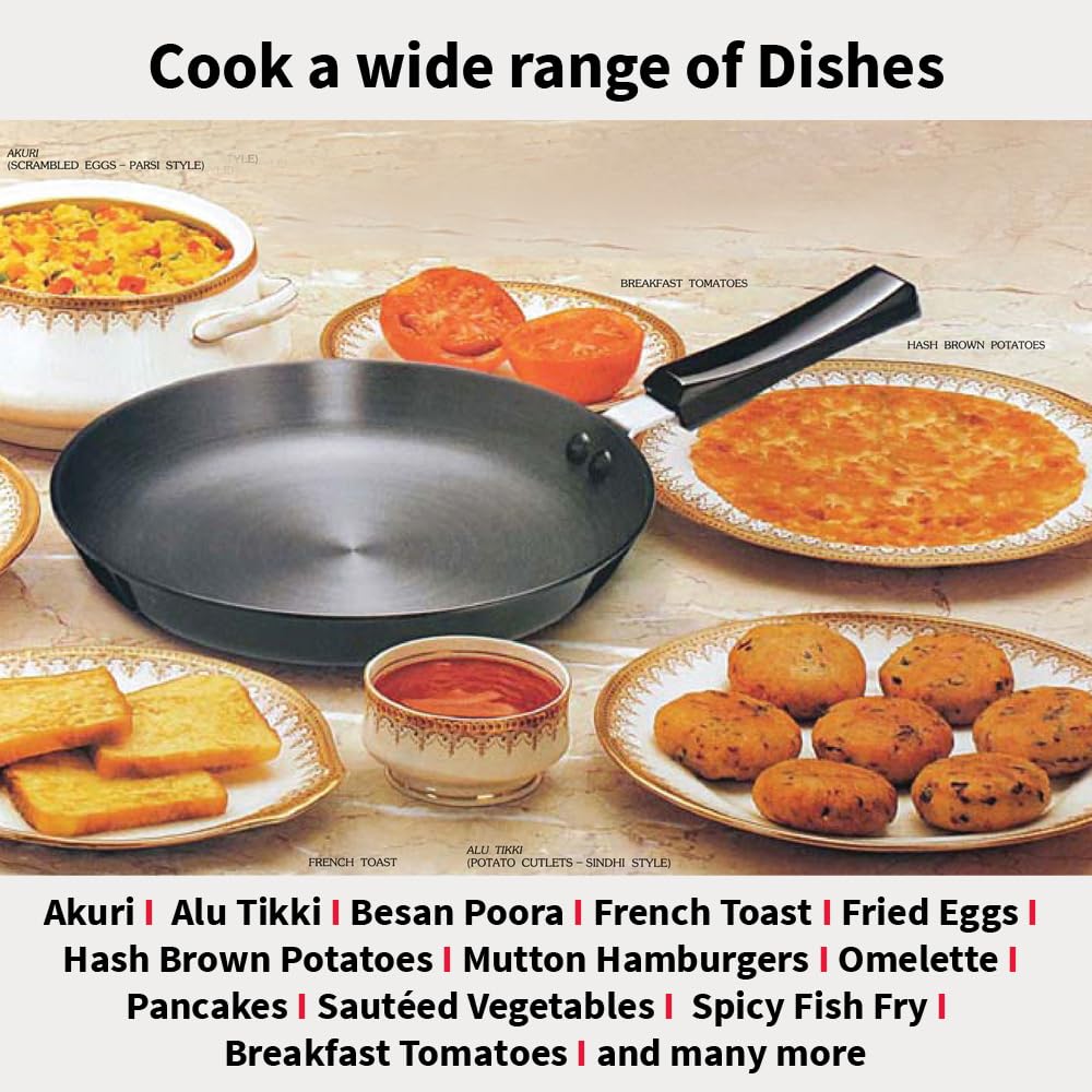 Hawkins Futura 20 cm Frying Pan, Hard Anodised Induction Fry Pan, Black (IAF20)