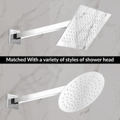 Plantex 18-Inch Shower Arm for Overhead Shower/Stainless Steel Shower Pipe/Wall Mount Bathroom Fitting with ‚1⁄2-Inch Thread - Pack of 1 (Chrome)-4