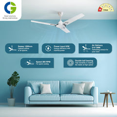 CG Hansair 1200 mm Decorative High Speed Ceiling Fan-3