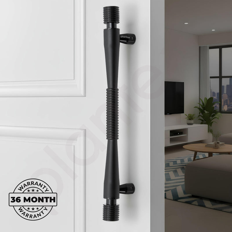 Plantex Main Door Handle/Stainless Steel Door Handle/12 Inch Pull-Push Handle for Home/Office - Pack of 1 (APS-147, Black)-5