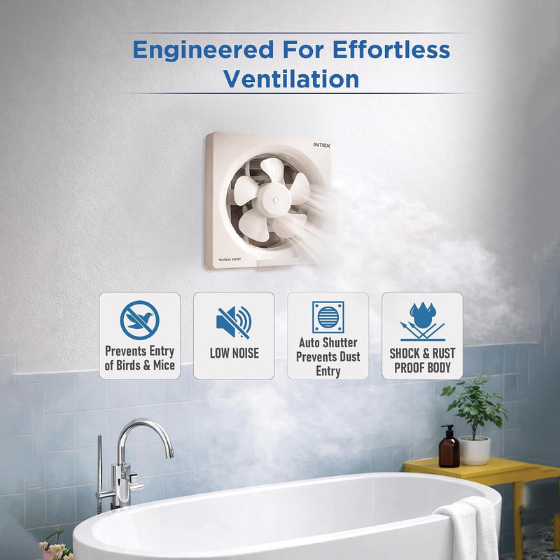 Intex Turbo Vent Exhaust Fan 10 Inch (250 mm) for Kitchen & Bathroom-3