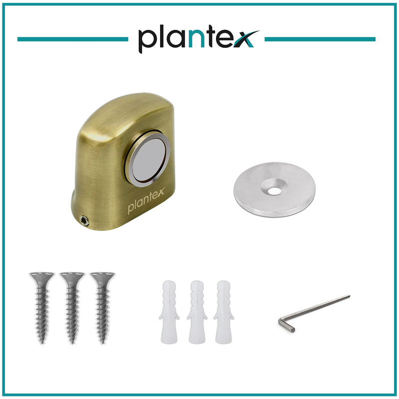 Plantex Door Catch Holder for Home/Office/Hotel/Door Stopper for Home/Magntic Door Stopper/Stops for Main Door - Set of 4 (193-Brass Antique)-5