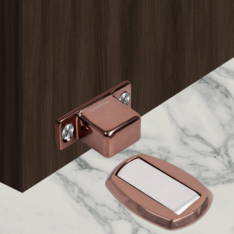 Plantex Door Stopper Magnetic/Door Holder Stopper/Floor Door Stoppers/Stops for Home/Hotel/Office (184 Rose Gold)-5