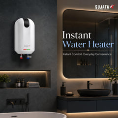 Sujata IWH 45 3 Litre Instant Water Heater | 5 Years Warranty on Inner Tank (White)