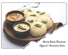 BLeaf Stainless Steel-5 Plate Thatte Idli Stand/Dhokla Maker (5 Plate, 5 Idli)