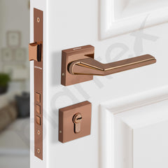 Plantex Premium Door Lock with 3 Years of Warranty/Main Door Lock Set for Home/Mortise Locks for Door (7122 - PVD Choco)-6