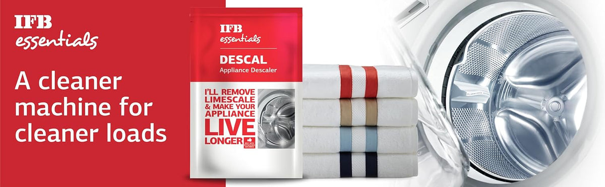 IFB Descale Powder For Washing Machine Drum Cleaner & Tub Cleaner, Washing Machine Cleaner Powder for all Front & Top Lo
