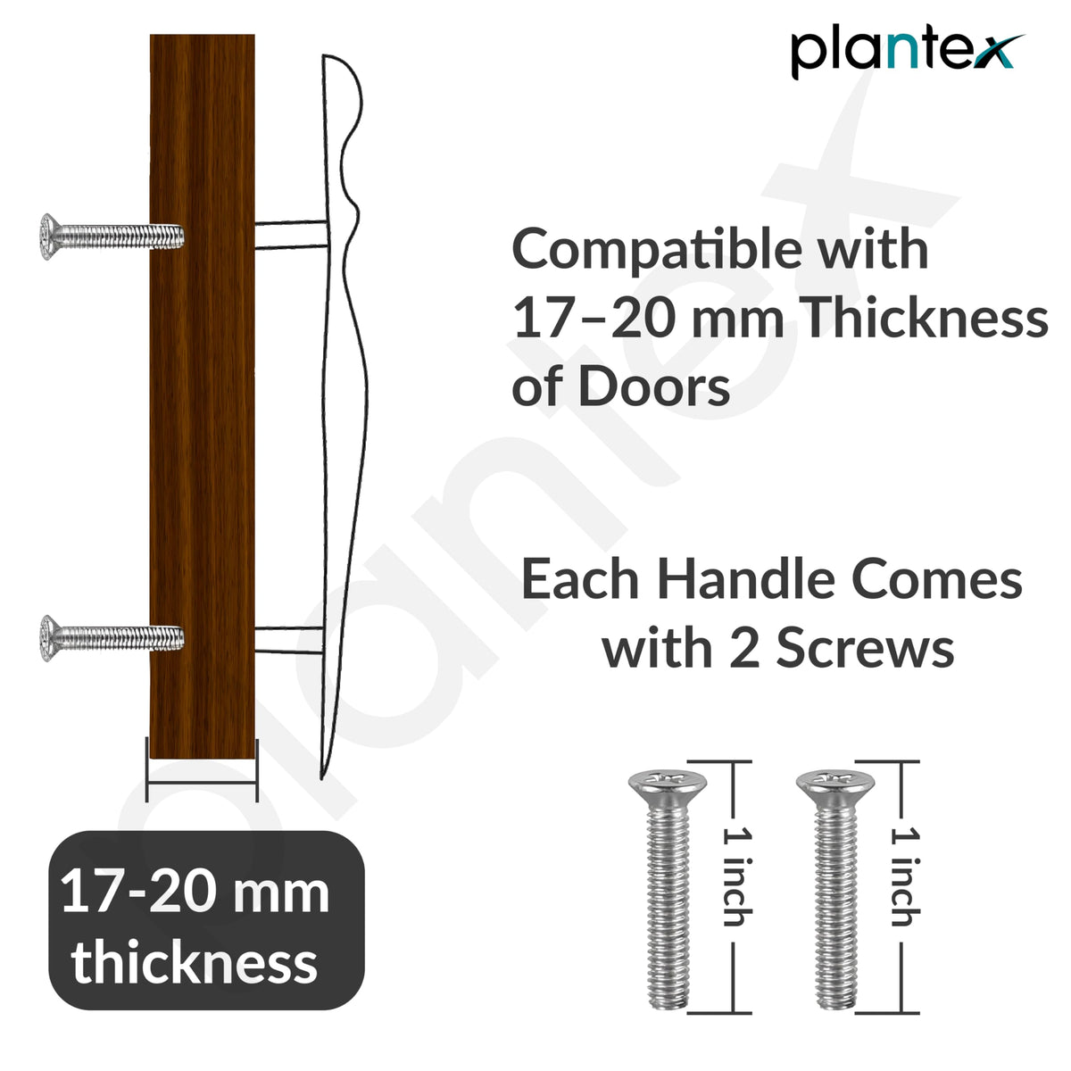 Plantex Cabinet Handle/Kitchen Cabinet Door Handle/Wardrobe/224 mm Cupboard Handle/Door Pull-Push Handle for Home/Office - Pack of 2 (Black) (Model APS-DTC-9136)-4