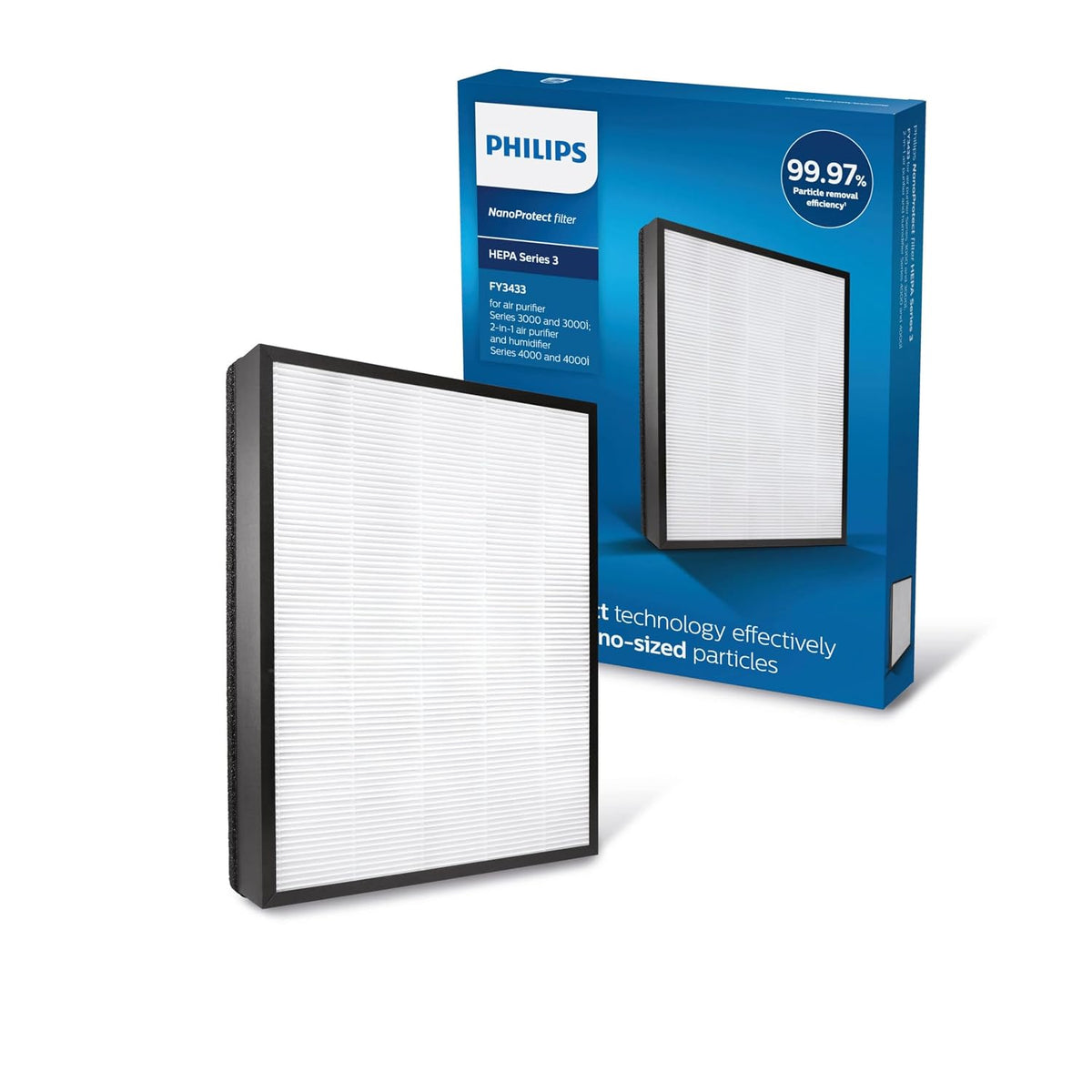 Philips Nano Protect Hepa 3000 Series Replacement Air Purifier Filter FY3433/30 – For AC3256/20