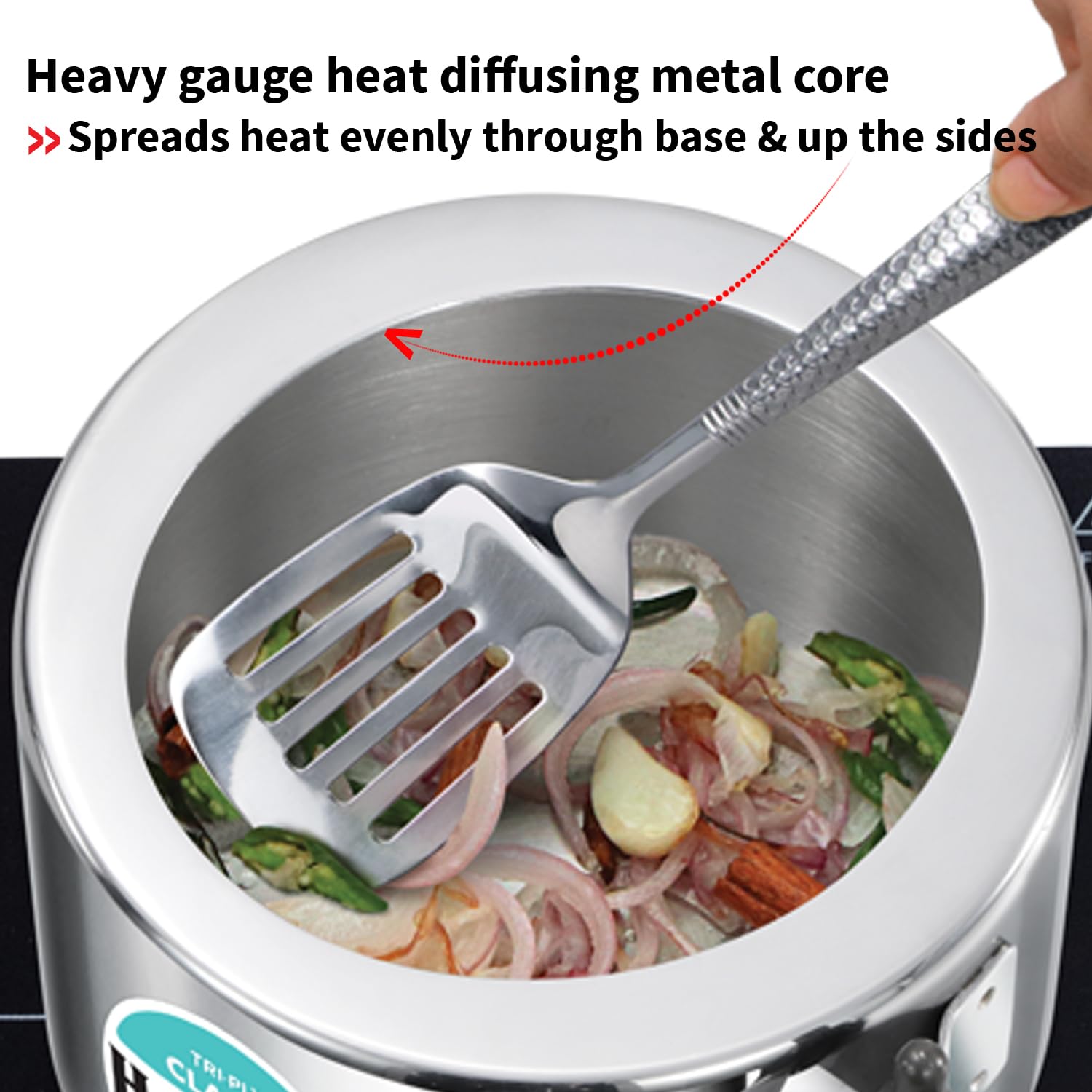 Hawkins Triply 2 Litre Classic Pressure Cooker, Triply Stainless Steel Induction Inner Lid & Small Cooker, Silver (SSTCL20)