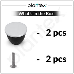 Plantex Heavy Duty Knob for Drawer/Cabinet/Pull and Push for Drawer Home/Office Pack of 2 (Black Nickel Matt)-5