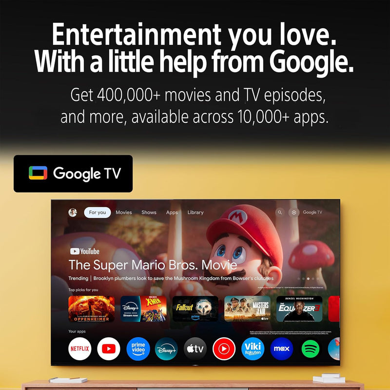 Sony 189 cm (75 inches) BRAVIA 5 Series 4K Ultra HD Smart Mini LED Google TV K-75XR55A-3