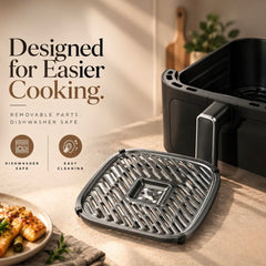 Faber 8.0L 1700W Digital Air Fryer | Fry, Bake, Roast | 85% Less Oil,360 hot air circulation | 10-Preset Menu, Touch Con