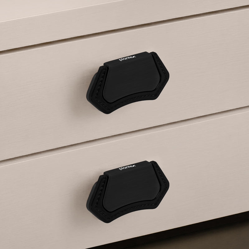 Plantex Drawer Kadi/3 Inch Chest Handle for Drawer/Rectangular Cabinet Kadi/Pull-Push Kadi for Home/Office Drawer - Pack of 2 (DTK-296, Black)-2