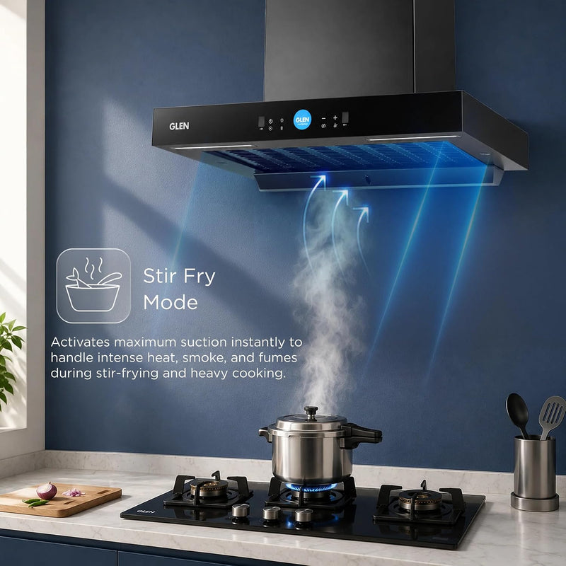 Glen 90CM Auto Clean Chimney with LCD Display, Heat Sensors and BLDC Motor INVERTER Technology 1600 m³/h (CH6052LCDDCAC90)-4