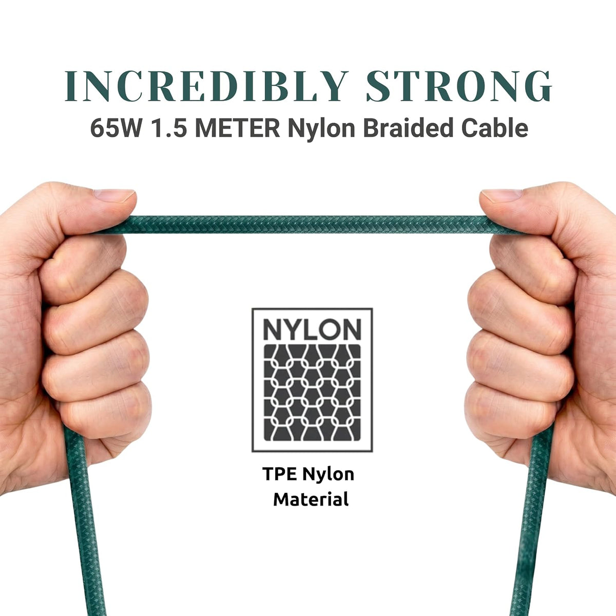 Philips DLC4150CT/94 65W Type-C to Type-C Fast Charging Cable (1.5m, Crystal Teal)