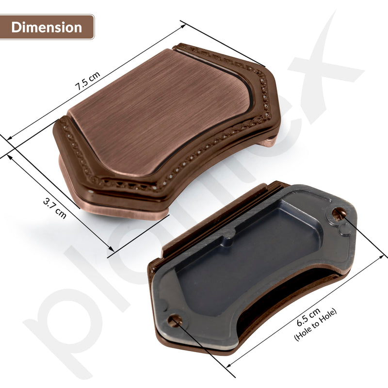Plantex Drawer Kadi/3 Inch Chest Handle for Drawer/Rectangular Cabinet Kadi/Pull-Push Kadi for Home/Office Drawer - Pack of 2 (DTK-296, Rose Gold)-3