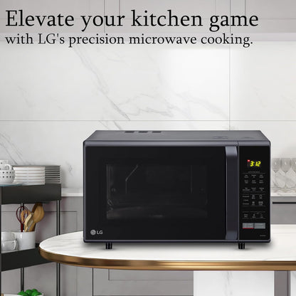 LG 28 L Convection Microwave Combination OvenOven (MC2846BV, Black, Auto Cook, Defrost, Indian Cuisine, Tandoor Se, Child Lock, Steam Cook & Stainless Steel Cavity)