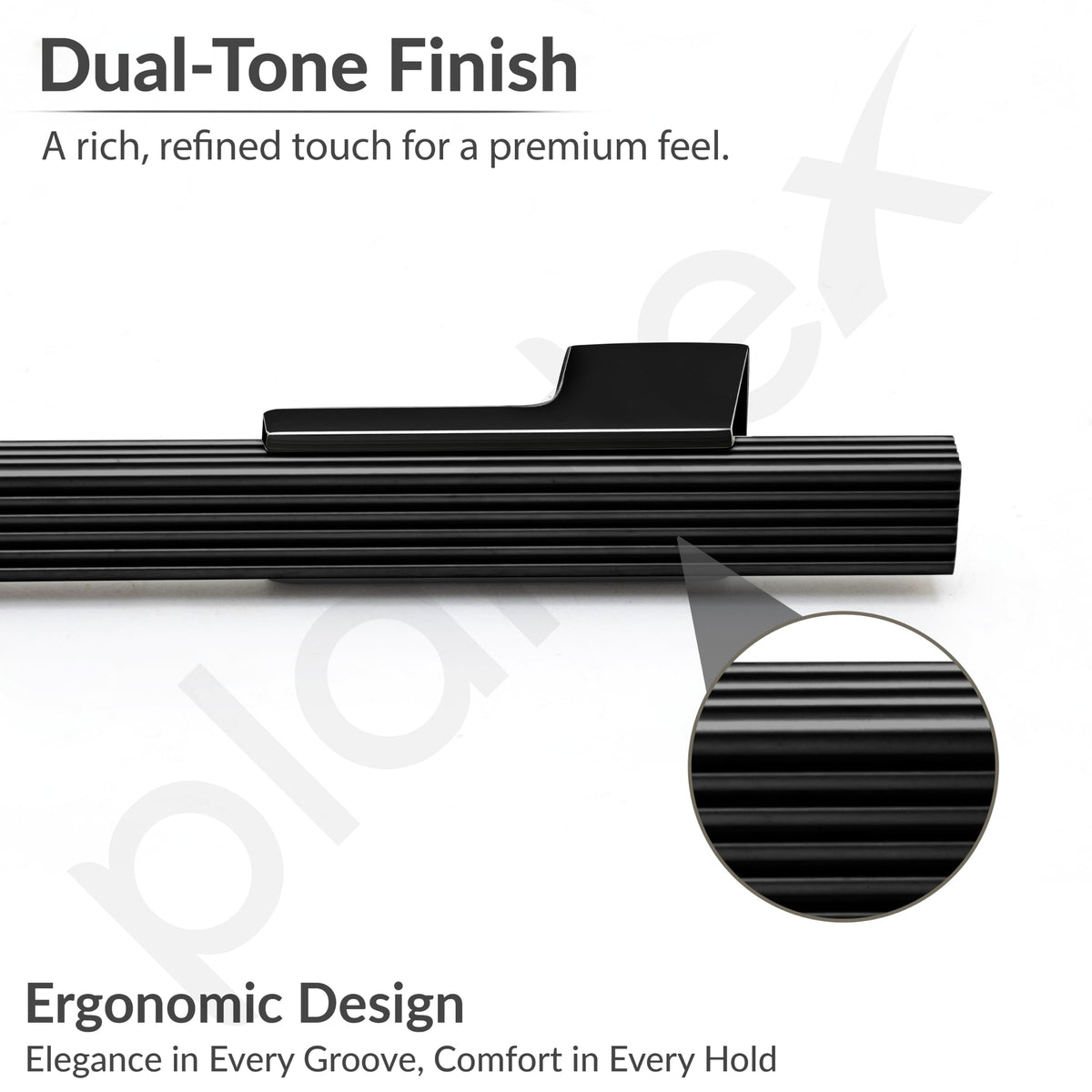Plantex Aluminium Cabinet Handle/900mm Wardrobe Handle for Home/Cupboard Door Pull-Push Handles for Office - Pack of 1 (DTC-5580, Black)-4