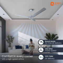 Orient Electric Uno BLDC 1200 mm Ceiling Fan with Remote | BEE 5 Star-5
