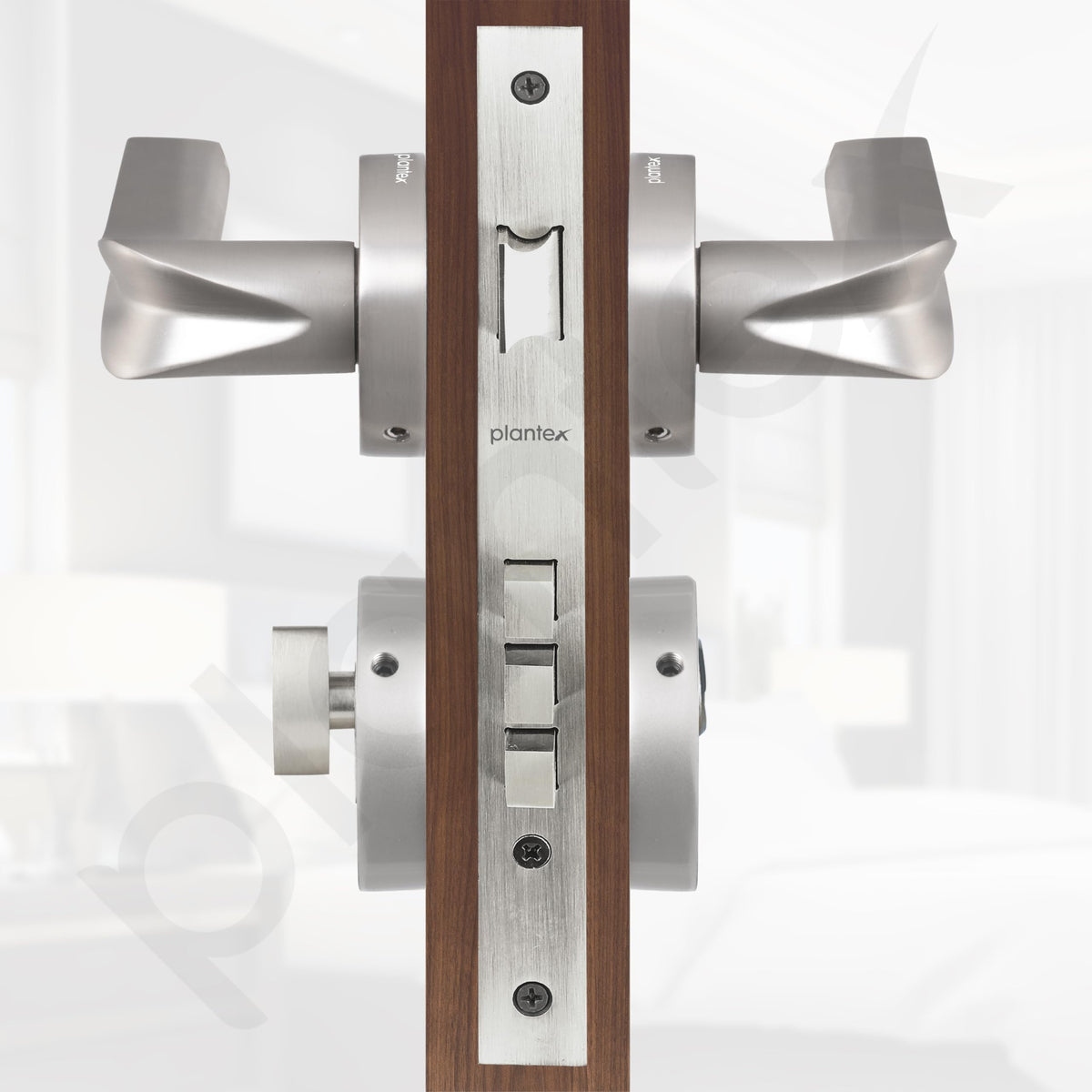 Plantex Main Door Lock/Mortise Lock for Door with 3 Years of Warranty - Robust Door Lock for Home with Brass Lock Body & Cylinder (Satin Finish) (Model APS-LM-064)-6
