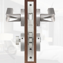 Plantex Main Door Lock/Mortise Lock for Door with 3 Years of Warranty - Robust Door Lock for Home with Brass Lock Body & Cylinder (Satin Finish) (Model APS-LM-064)-6