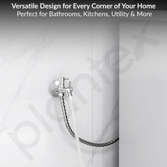 Plantex Pure Brass Two-Way Bib Cock Tap with Water-Saving Aerator/Compatible with Washing Machines/2 in 1 Tap -7 Year Warranty -(ICO-907-Chrome)-6