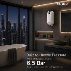 Sujata IWH 45 3 Litre Instant Water Heater | 5 Years Warranty on Inner Tank (White)