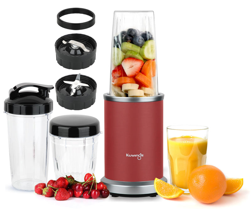 Kuvings Original Accessory - Tall Jar with On-The-Go Lid, Compatible with Kuvings Nutri Blender Pro 1000W only.