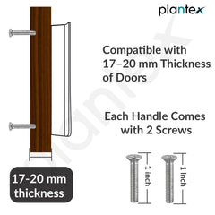 Plantex Cabinet Handle/288mm Handle for Cabinet/Door Pull-Push Handle for Home/Office - Pack of 1 (Black) (Model APS-DTC-5200)-5