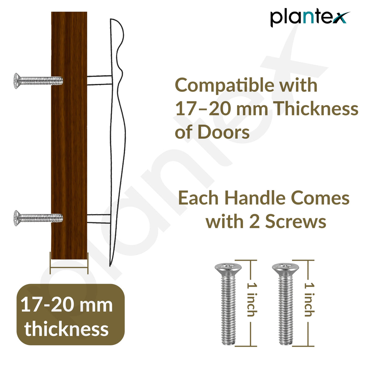 Plantex Cabinet Handle/288mm Handle for Cabinet/Door Pull-Push Handle for Home/Office - Pack of 1 (Brass Antique) (Model APS-DTC-9136)-4