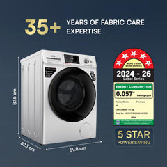 IFB 9 Kg 5 Star, 9 Swirl Wash, Steam Refresh, Eco Inverter Motor, WiFi, DeepClean®Ai Powered Fully Automatic Front Load 