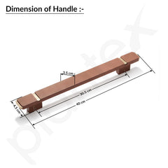 Plantex 12 Inch Main Door Handle/Aluminium Handle for Door/Pull-Push Handle for Home/Office/3 Years Warranty Pack of 1 (APS-613, Rose Gold)-2