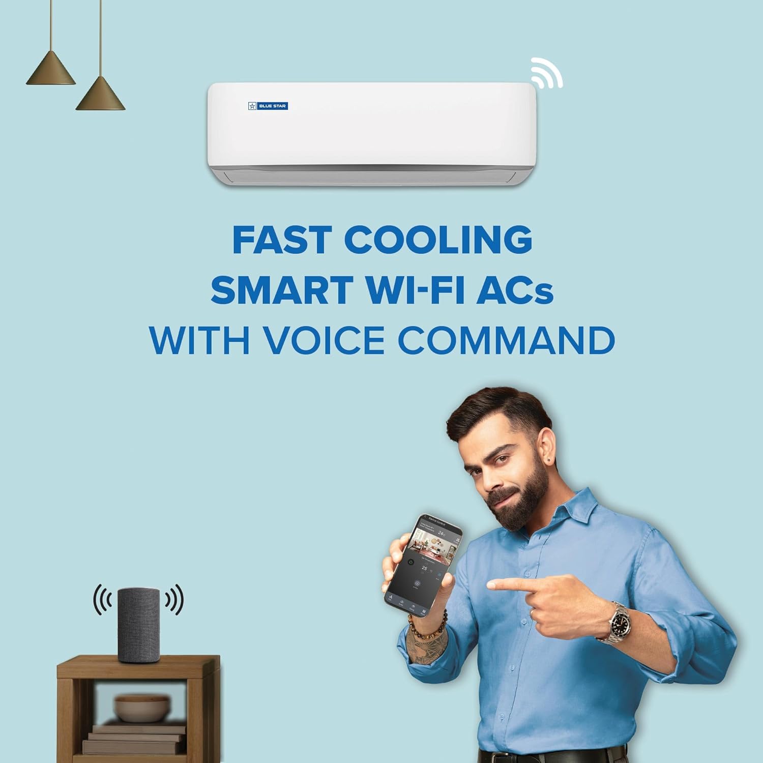 Blue Star 1 Ton 5 Star,New Star rated,Smart Inverter Split AC (Copper, Convertible 5 in 1 Cooling, DigiQ Hepta Sensor, Blue Fins, Self Diagnosis, IA512ZXUS, White)