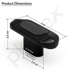 Plantex Knobs for Drawer/Drawer Knobs/Oval Knob for Cabinets/Drawer Handle/Pull-Push Knob for Kitchen/Bedroom Drawers - Pack of 6 (SH-432, DC-Black & Z-Black)-2