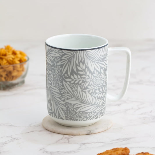 Clay Craft Fine Ceramic Bloom Mug, 570 ml, Perfect for Afternoon Tea, Gifts, and Home Décor, Elegant Ceramic Tea Cups Set, Modern Tea Cups, Coffee Mug