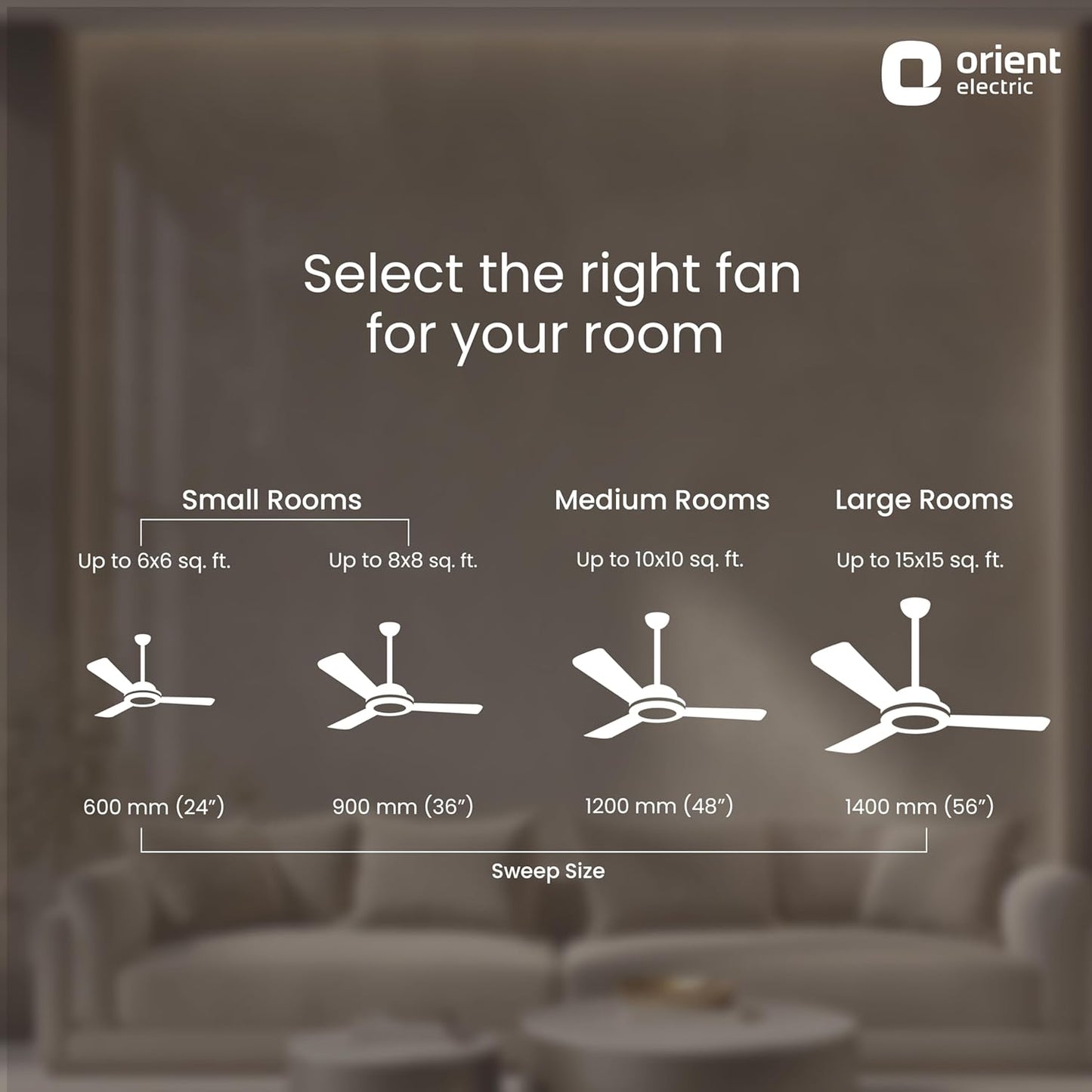 Orient Electric Apex-FX 1200mm Ceiling Fan for Home| BEE 1 Star Rated Energy Efficient Fan| Rust Resistant | Strong and Powerful Motor | 2 Years Warranty by Orient | Smoke Brown - Pack of 1