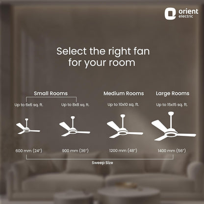 Orient Electric Apex-FX 1200mm Ceiling Fan for Home| BEE 1 Star Rated Energy Efficient Fan| Rust Resistant | Strong and Powerful Motor | 2 Years Warranty by Orient | Brown - Pack of 1