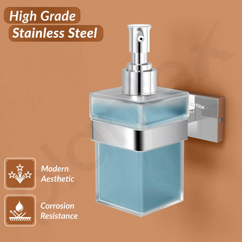 Plantex Stainless Steel Liquid Soap Dispenser/Shampoo Dispenser/Hand Wash Bathroom Accessories - Nexa (Chrome)-3