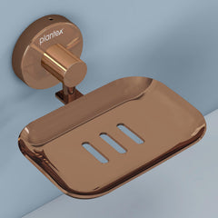 Plantex Galaxy 304 Grade Stainless Steel Single Soap Holder/Soap Stand/Soap Holder/Bathroom Accessories – (PVD Rose Gold)-1