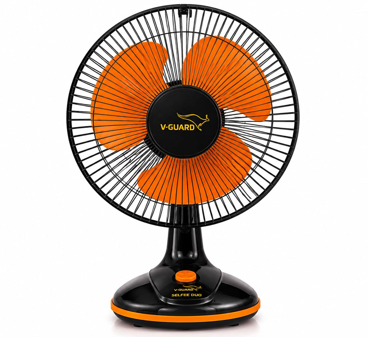 V-Guard Selfee Duo Portable Fan (Orange & Black)