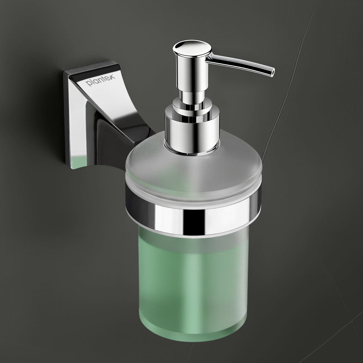 Plantex Liquid Soap Dispenser for Bathroom/Pure Brass Shampoo Dispenser/Handwash Dispenser/Bathroom Accessories - Pack of 1 (APS-DL-07, Chrome)-1