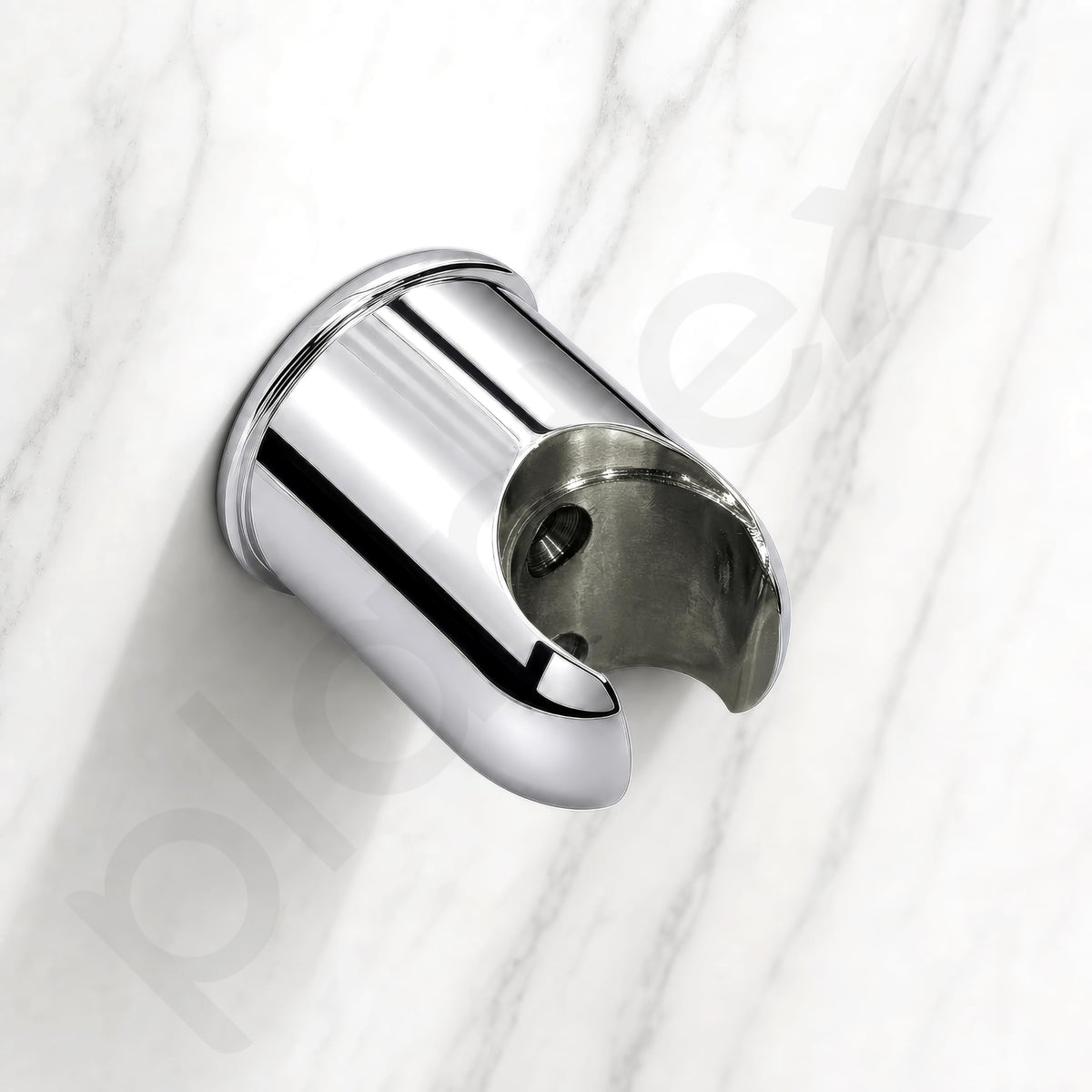 Plantex Hand Shower Holder for Bathroom/Adjustable Handheld Shower/Wand Holder/Wall Mount Bracket - Pack of 2 (Chrome)-2