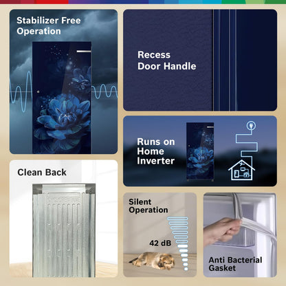 Bosch 187 L, 3 Star, Direct Cool Single Door Refrigerator (CST18B23NI, 2.5X Faster Cooling, 18 Hour Cooling Retention, Cool Bottle Zone, Feather Wine)