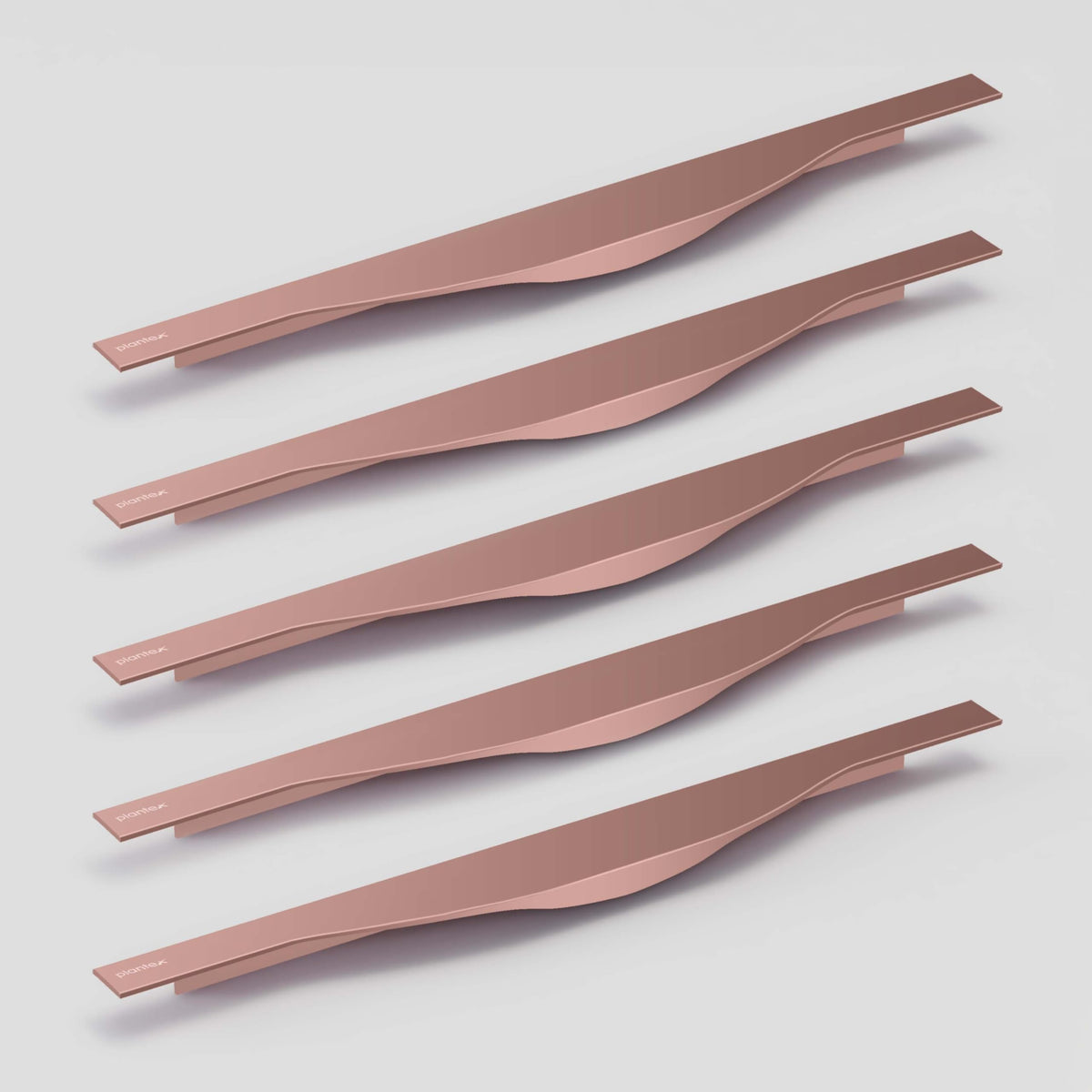 Plantex Profile Handle for Kitchen Cabinet/16 Inch Aluminium Drawer Profile Handle/Wardrobe Pull Handle for Home/Office/Hotel - Pack of 5 (Rose Gold) (Model APS-PF-1001)-1