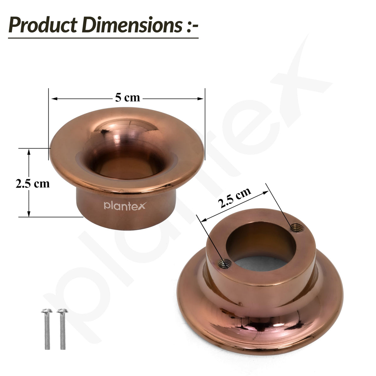 Plantex Knobs for Drawers/Cabinet Knobs/Round Knobs for Cabinets/Pull-Push Knob for Kitchen/Bedroom Drawer - Pack of 4 (Rose Gold)-5