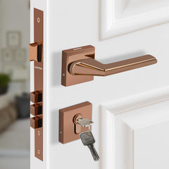 Plantex Premium Door Lock with 3 Years of Warranty/Main Door Lock Set for Home/Mortise Locks for Door (7122 - PVD Choco)-1